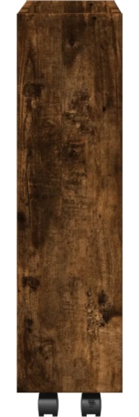 vidaXL Aufbewahrungswagen Schmal 3 Etagen Räuchereiche Holzwerkstoff 855245 Bild 4