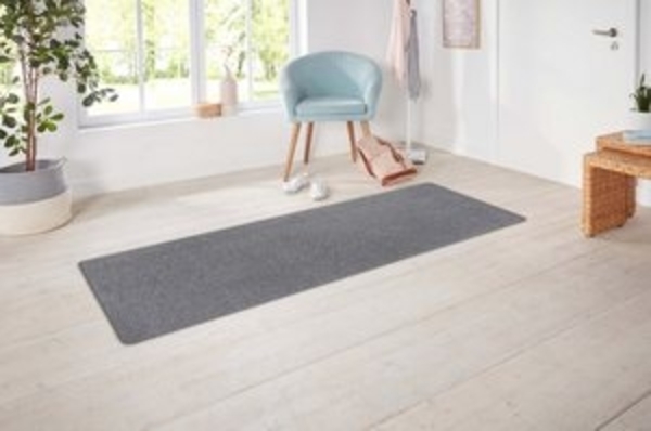 Hanse Home Exclusiv Läufer Liberty, rechteckig, Höhe: 7 mm, Uni-Farben, Strapazierfähig, Kräftige Farben, Kettelung, Meliert Bild 6