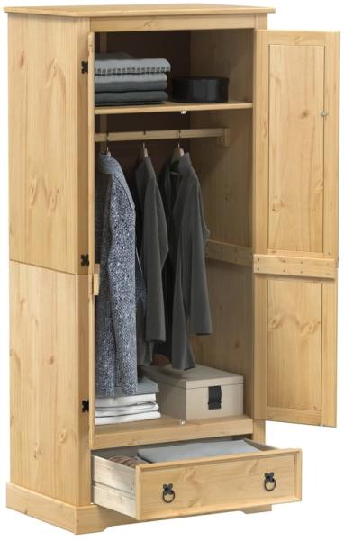 vidaXL Kleiderschrank Corona 76 x 50 x 170 cm Massivholz Kiefer 4002768