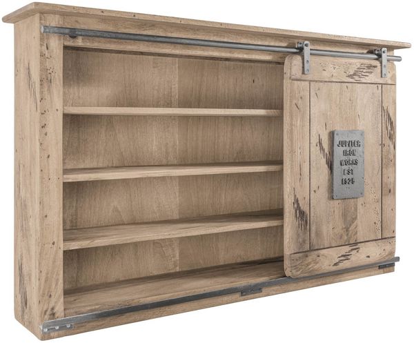 Wandregal Mango 130x25x80 whitewash lackiert RAILWAY #358