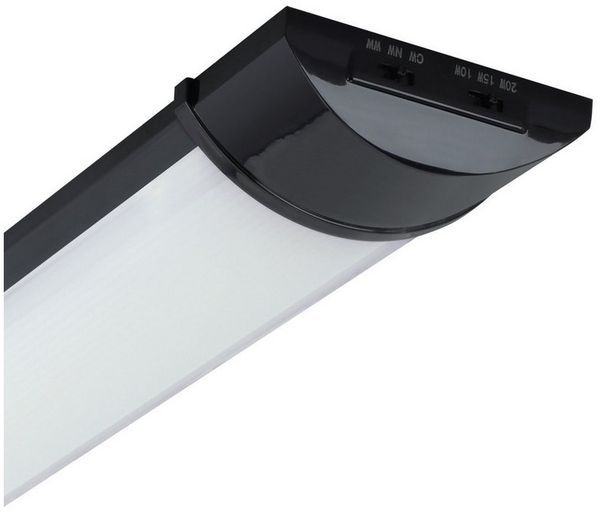 Licht-Erlebnisse Deckenleuchte INA, LED, Neutralweiß, LED dimmbar Schwarz Weiß länglich 5280 lm