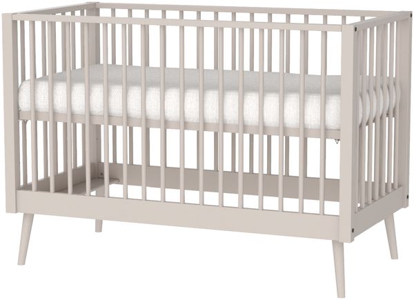 Europe Baby Evy Babybett Oatmeal 60 x 120 cm Beige - Material: massiv Buchenholz - Babypark. de