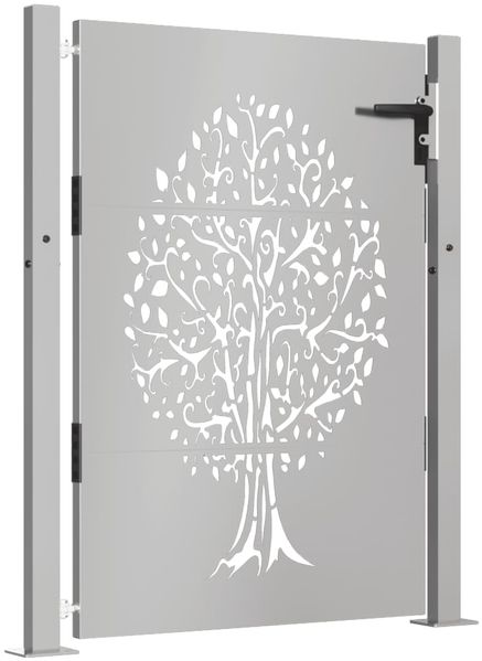 vidaXL Gartentor 100x150 cm Cortenstahl Baumdesign 153217 Bild 3