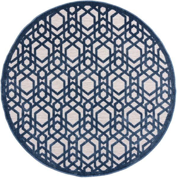 Kadima Design Rutschfester & Langlebiger "Stour Liam" Teppich, Geometrisches Muster. 160x160 cm