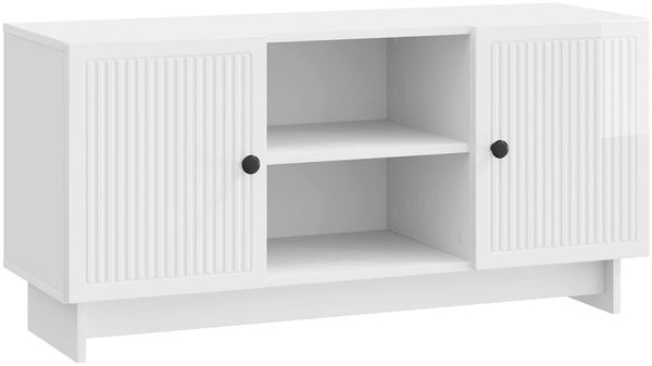 vidaXL TV-Schränk 102 x 34,5 x 50 cm Hochglanz Weiß Holzwerkstoff 894009