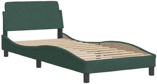 vidaXL Bettgestell "Dover" Dunkelgrün 80x200 cm Samt 373075 Bild 3
