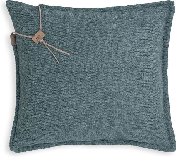 Knit Factory Imre Kissen 50x50 cm Glatt Dunkelblau