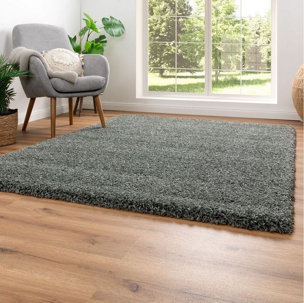 Steffensmeier Hochflor-Teppich Twilight, Rechteckig, Ragolle Hochflorteppich Shaggy Langflor
