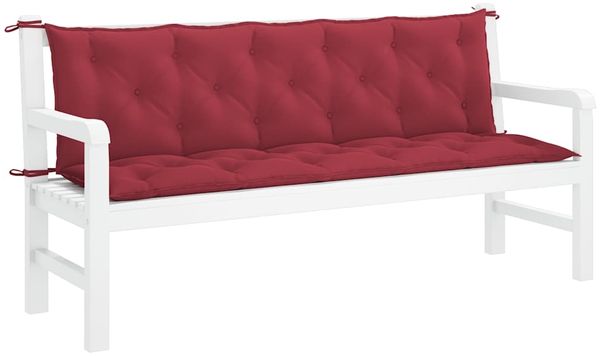 vidaXL Gartenbank-Auflage Weinrot 180x(50+50)x7 cm Oxford-Gewebe 315037