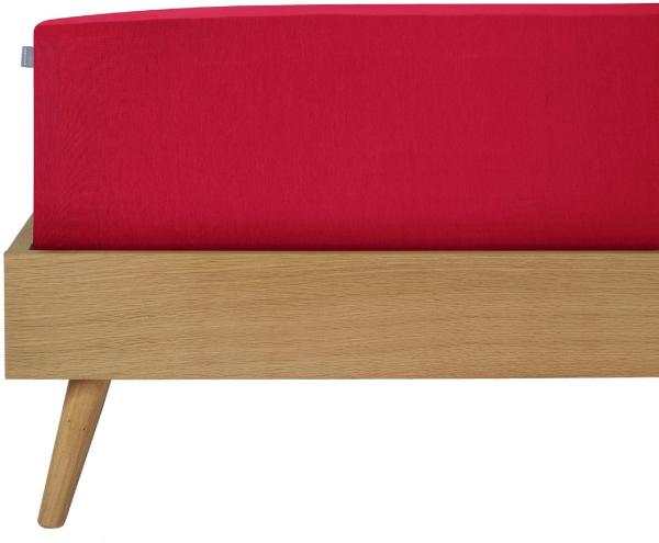 Schiesser Spannbettlaken Jessi - Edeljersey - 180 x 200 cm - Rot