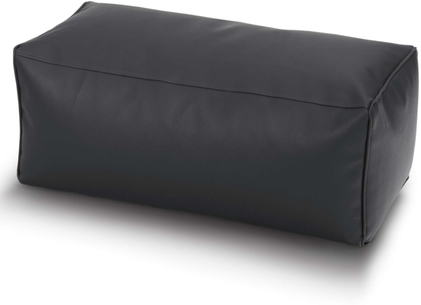 Green Bean® Sitzhocker aus Kunstleder - Pouf mit EPS Perlen Füllung - 70 x 33 x 28 cm - perfekte Ergänzung zum Sitzsack - Dunkelblau