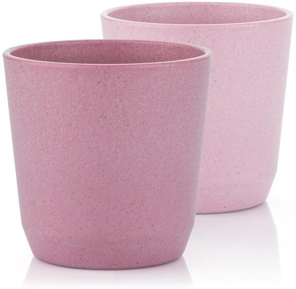 reer Growing Becher, 2er Set, Trinkbecher, Kinderbecher, Kinder, Rosa, 22094