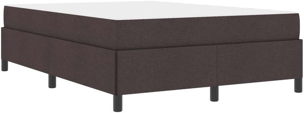 vidaXL Boxspringbett mit Matratze Dunkelbraun 140 x 190 cm Stoff 3398860 Bild 3
