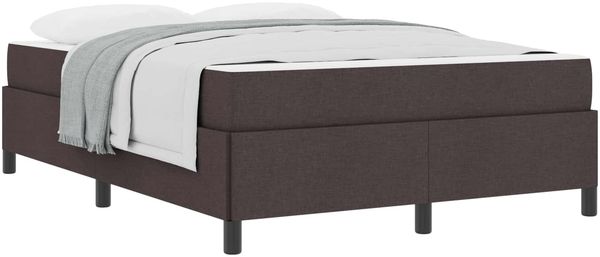 vidaXL Boxspringbett mit Matratze Dunkelbraun 140 x 190 cm Stoff 3398860 Bild 2