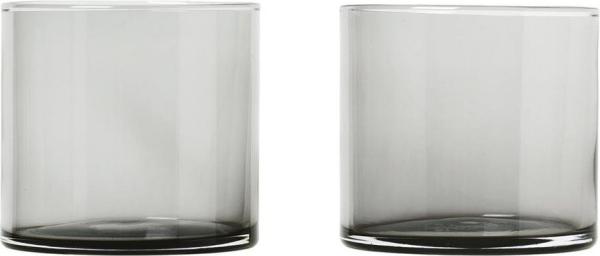 Blomus MERA Set 2 Trinkgläser, Wasserglas, Trinkglas, Glas farbig, smoke, 200 ml