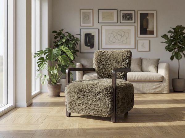 LC Home Loungesessel »Galway« Felloptik grün