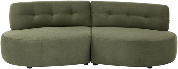 Sofa 3-Sitzer LAERDAL Stoff Grün