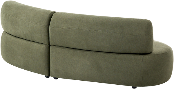 Sofa 3-Sitzer LAERDAL Stoff Grün Bild 5
