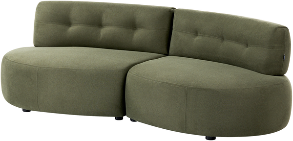 Sofa 3-Sitzer LAERDAL Stoff Grün Bild 4