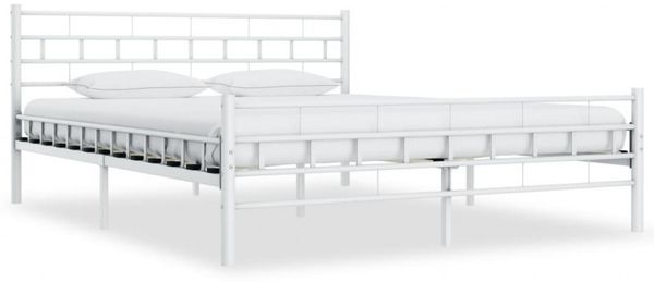 vidaXL Bettgestell Weiß Metall 200×200 cm [285301] Bild 8