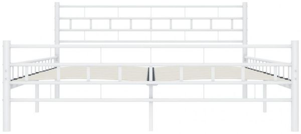 vidaXL Bettgestell Weiß Metall 200×200 cm [285301] Bild 3
