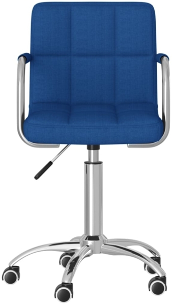 vidaXL Esszimmerstuhl Drehbar Blau Stoff, Drehbar [3087973]