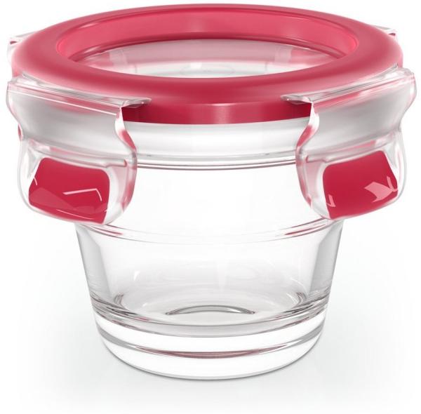 Emsa Frischhaltedose Emsa CLIP & CLOSE GLAS Frischhaltedose rund 0,1 L, Glas, (1-tlg)
