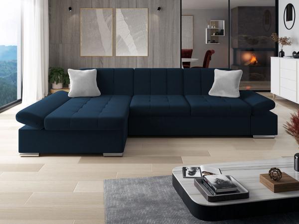 Ecksofa Malwi, Seite: Links, Farbe: Kronos 09 + Kronos 09 + Paros 5