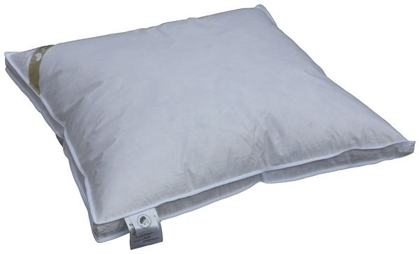 Betten Hofmann Exklusives Daunenkissen Kopfkissen mit Außensteg 80x80 1000g prall 100% Daunen