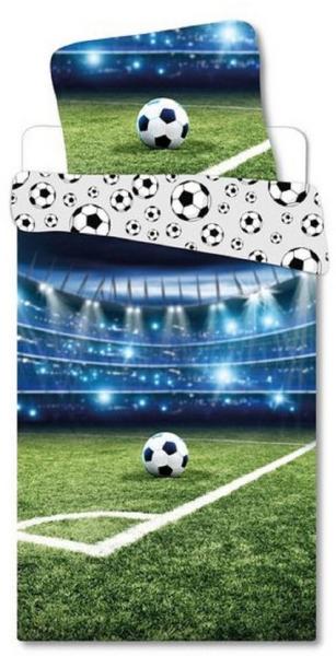 BrandMac Kinderbettwäsche Bettwäsche Fußball Stadion 135 x 200 cm, 100 % Baumwolle