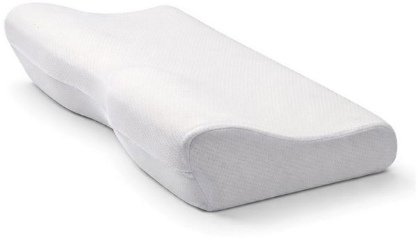 HOOZ Nackenstützkissen Orthopädisches Nackenkissen für Seiten- & Rückenschläfer Wellenform 1x, Füllung: Viscoschaum, Rücken- und Seitenschläfer, Einzelkissen, 1-teilig, ergonomische Wellenform, druckentlastende Nackenstütze
