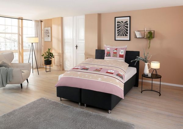 CASATEX Bettwäsche Nisa, Biber, 2 teilig, lustiges, niedliches, fröhliches Design