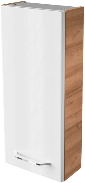 FACKELMANN MILANO Hängeschrank 30 cm breit, Weiß/Braun hell