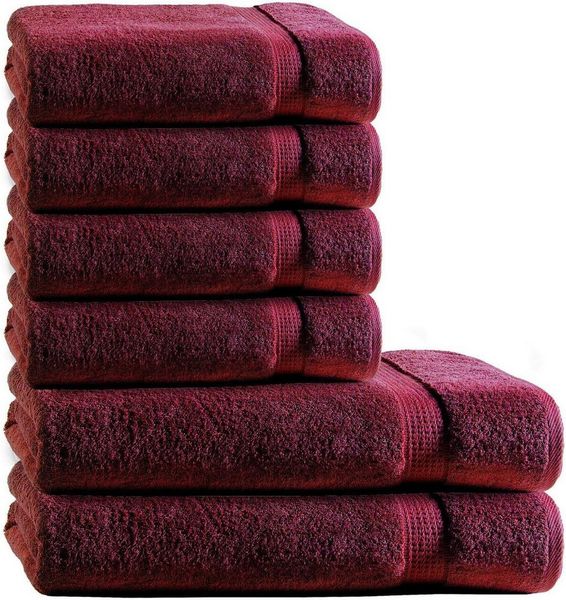 TRENDBUY24 Handtuch Set 6-TLG Premium Frottee Handtücher Duschtücher Set 100% Baumwolle, (Handtuch und Duschtuch, 6-St), schnell trocknend