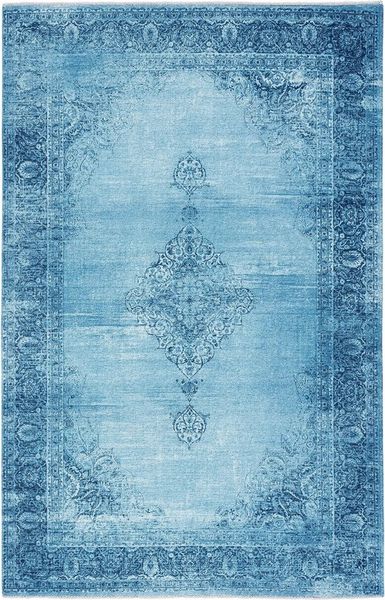 Tesso Living Designteppich MARYLOU, Teppich im Vintage Look, orientalisches Muster, BOHO, rechteckig, Wohnzimmerteppich mehrfarbig, Print, waschbar & rutschfest