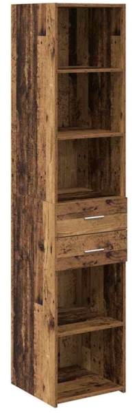 vidaXL Highboard Altholz 40 x 42,5 x 185 cm Holzwerkstoff 3402635