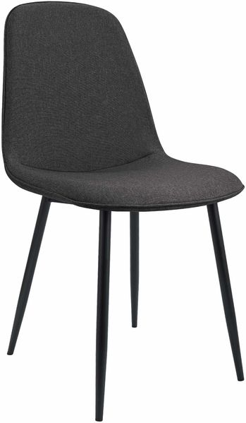 Esszimmerstuhl RAZON - Stoff Dunkelgrau 45x54x88 cm | Essstühle Esszimmerstühle Küchenstühle Wohnzimmerstühle