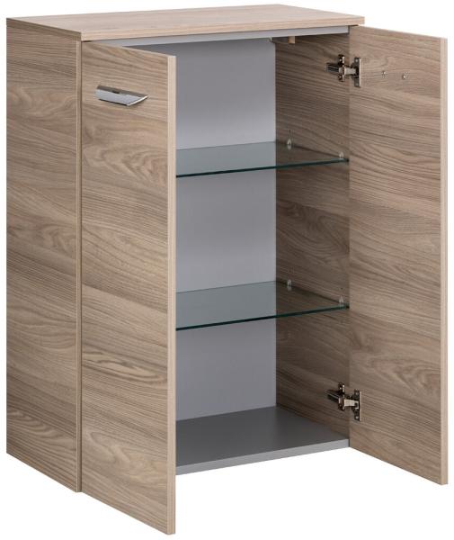 Fackelmann LUXOR Doppel Midischrank 60,5 cm, Braun hell