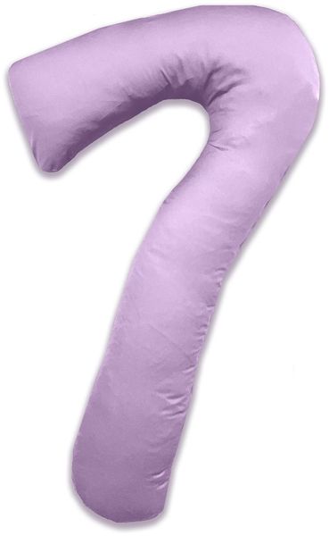 Mako-Satin Seitenschläferkissen Bezug uni / einfarbig flieder für Theraline my 7 Kissen