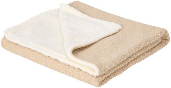 Little Dutch Strick-/Fleece-Babydecke – Pure – 70