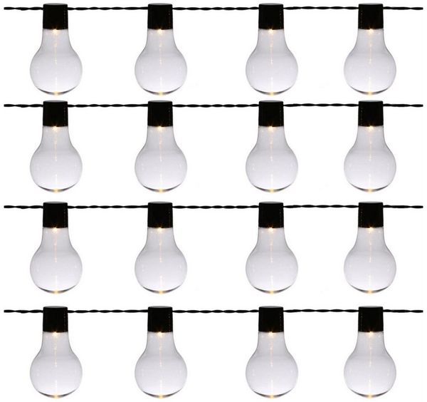 MARELIDA LED-Lichterkette LED Party Garten Lichterkette 16 Glühbirnen 4,5m für Außen Garten, 16-flammig