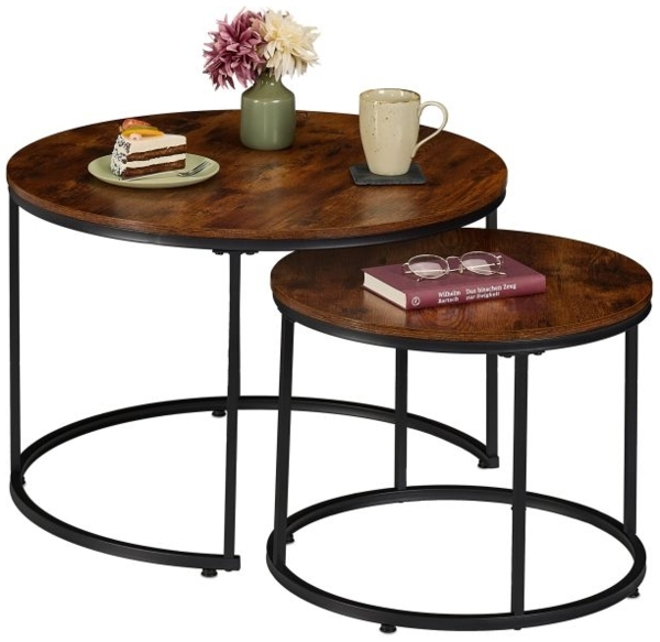 Satztisch 2er Set Industrial-Design 10051308