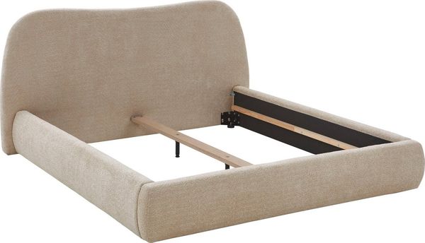 ATLANTIC home collection Polsterbett Sophie, mit oder ohne Stauraum, hochwertiger Bouclé-Bezug