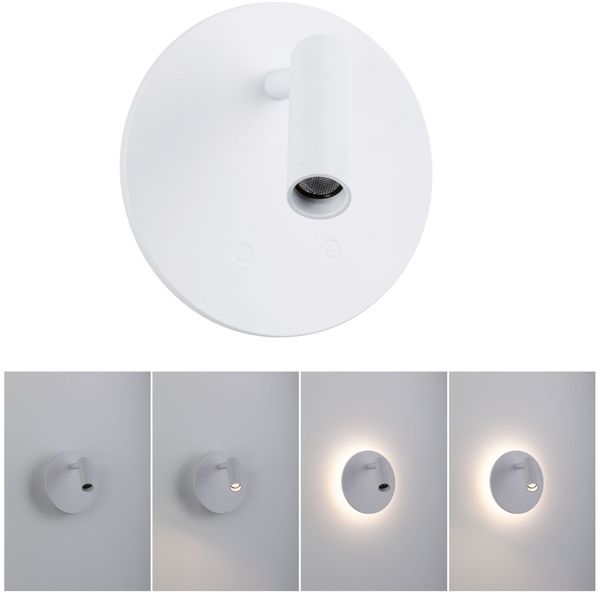 LED Akkuwandleuchte Kiora 2700K 80lm / 50lm 3,7V 0,6W / 0,7W dimmbar Weiß