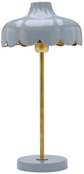 PR Home 2835082 Tischleuchte Wells Blau Gold 50cm