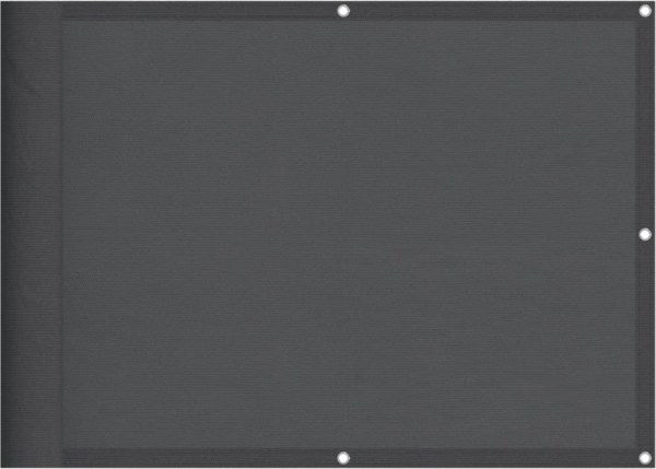 vidaXL Balkon-Sichtschutz Anthrazit 75x700 cm 100 % Polyester-Oxford 4000046