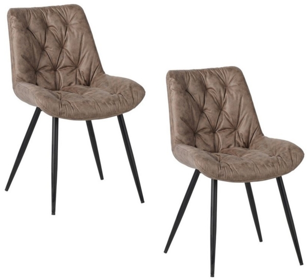 HTI-Living Esszimmerstuhl Esszimmerstuhl Antikhellbraun (Set, 2 St), Küchenstuhl Wartezimmerstuhl