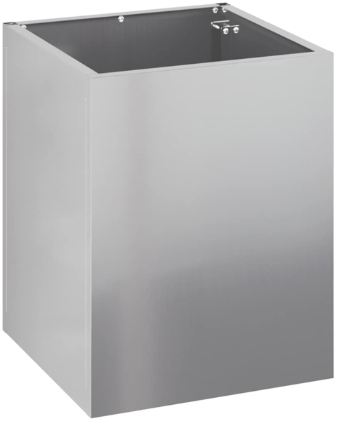 vidaXL Gartenblumentopf Silber Verzinkter Stahl 876348