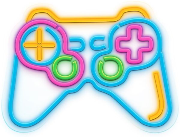 Forever Light Neon Plexiglas LED PAD mehrfarbig NNE19 Dekorativer Neon Licht Gamingkontoller