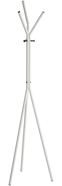 Garderobenständer >55354< in schwarz, weiß, Metall - 178x46cm (HxD)